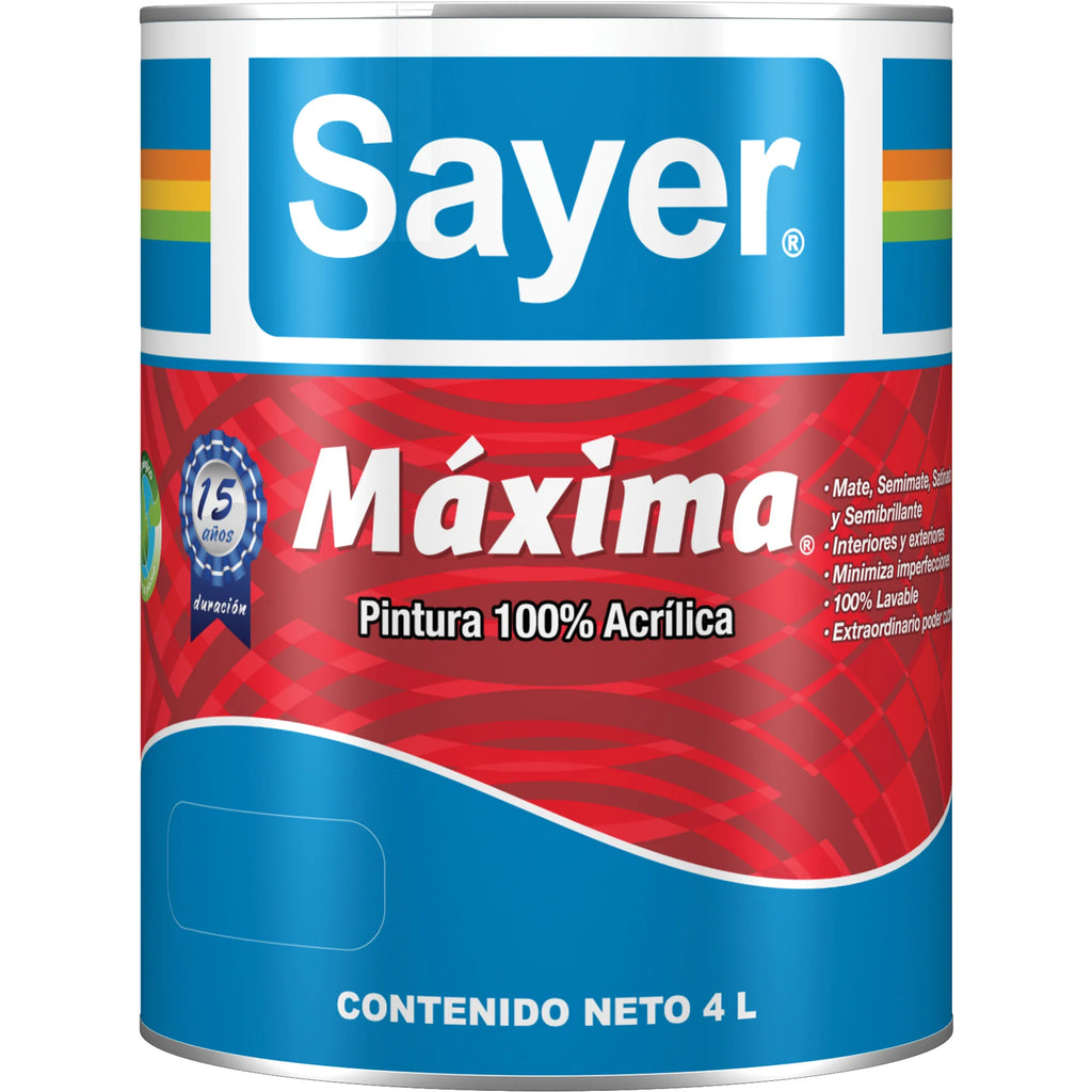 PINTURA 100% ACRILICA MAXIMA