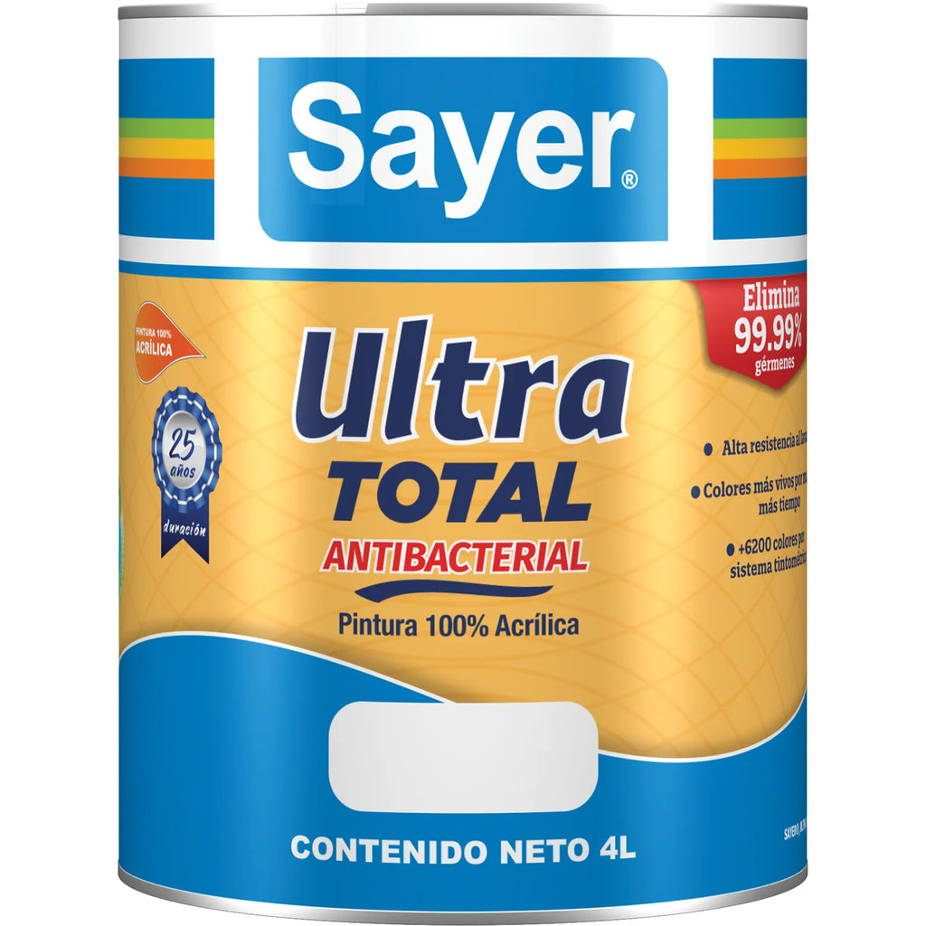 PINTURA ULTRA TOTAL ANTIBACTERIAL BLANCO