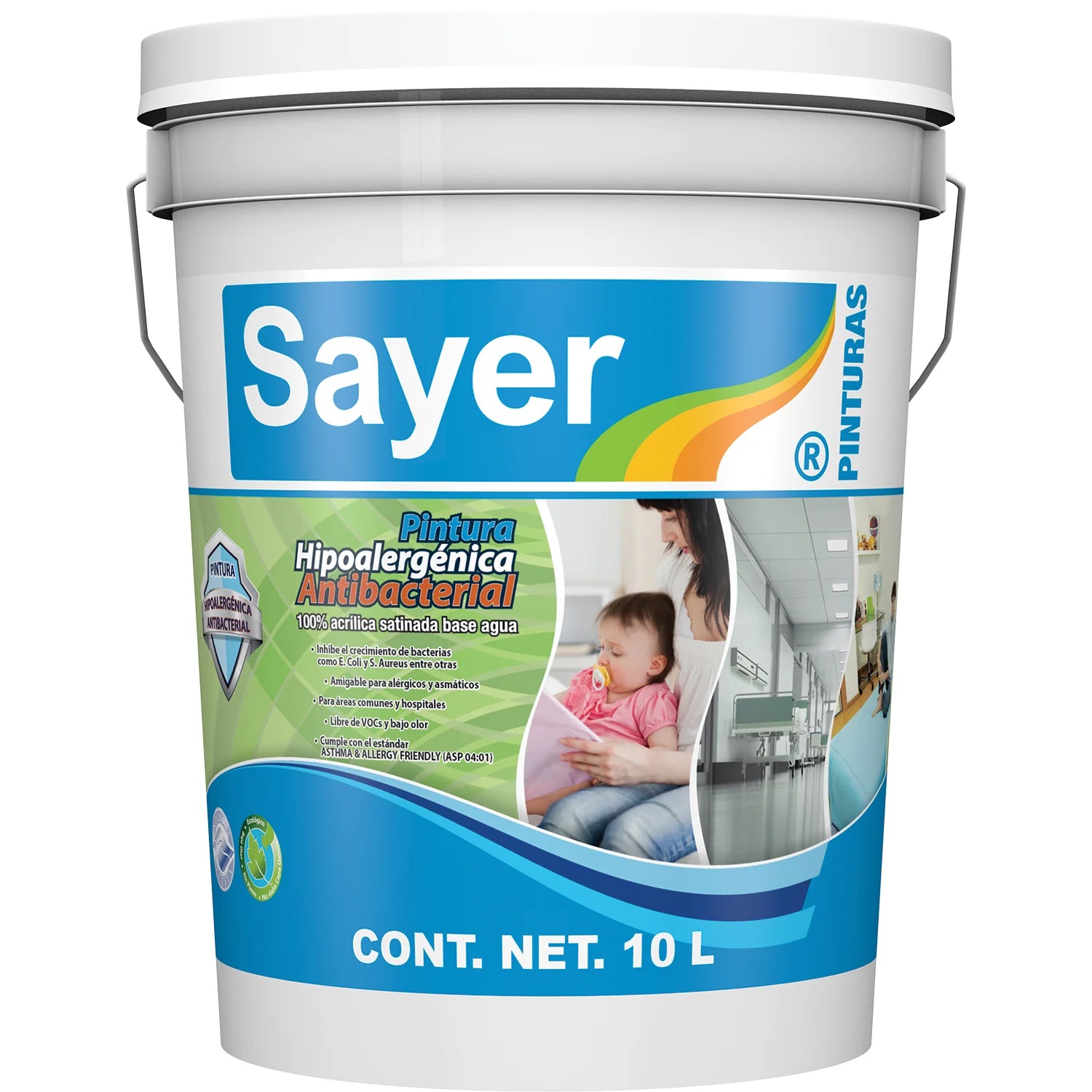 PINTURA HIPOALERGÉNICA ANTIBACTERIAL